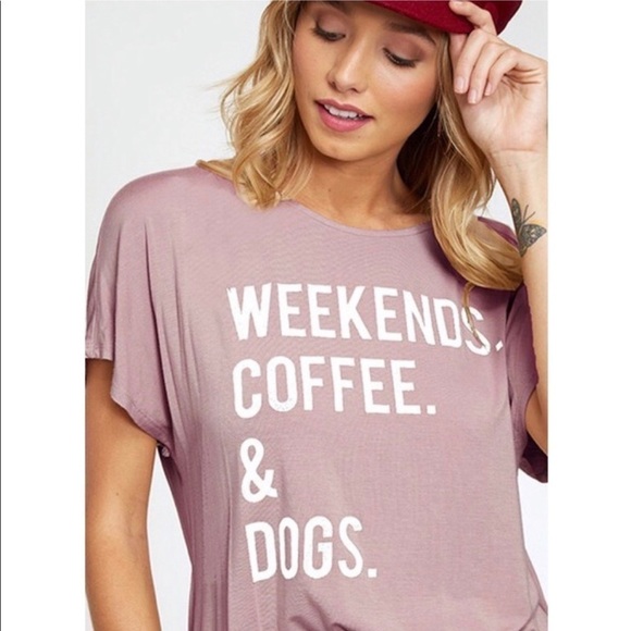 Mauve Weekend 💗Love 💗Tee - Picture 1 of 6